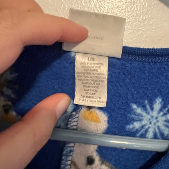 Disney FROZEN OLAF Adult ONESIE Pyjama ONE PIECE LARGE - Picture 3 of 5